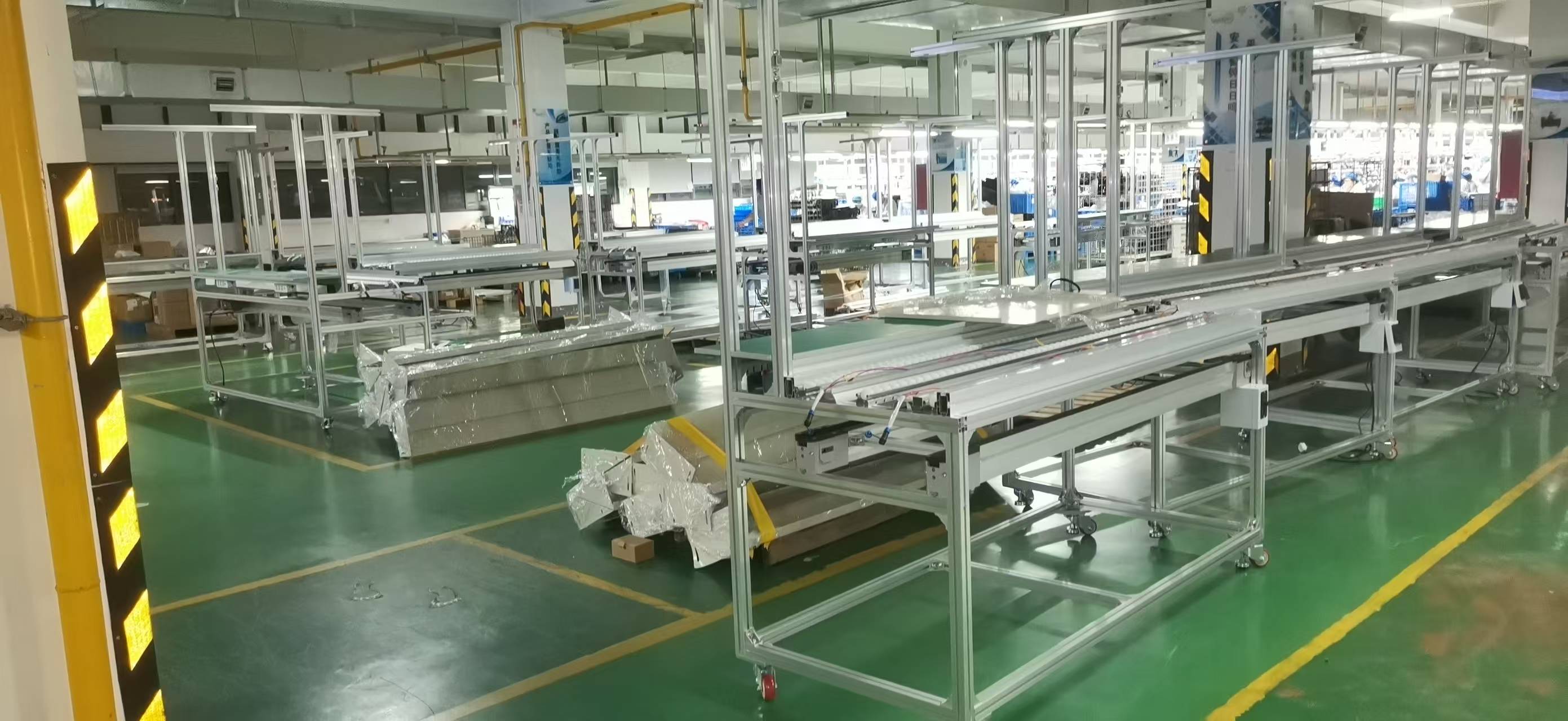 生产小家电半自动上下循环倍速线工程,已安装完工